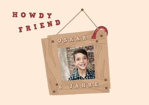 Einladung zum Cowboy-Kindergeburtstag 2