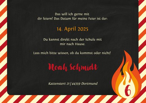 Einladung zum Geburtstag im Feuerwehr Feuerland 3