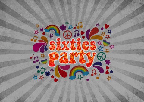 Einladung zum Geburtstag "Sixties Party" 2