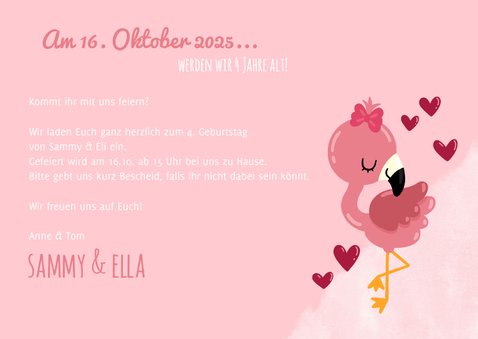 Einladung zum Geburtstag Zwillingsmädchen Fotos 3