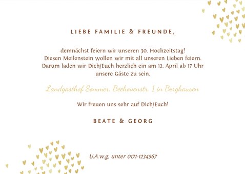 Einladung zum Hochzeitsjubiläum Holz mit Fotos 3