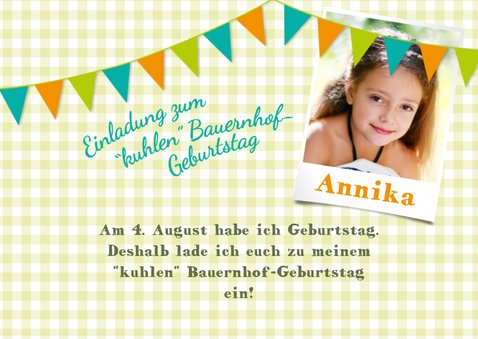 Einladung zum Kindergeburtstag beim Zeintl Erlebnisbauernhof 2