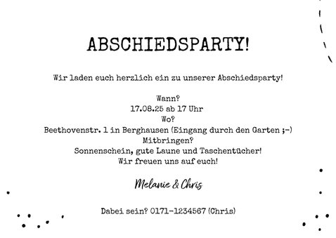 Einladung Zur Abschiedsparty Foto q Kaartje2go