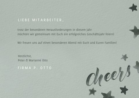 Einladung Zur Weihnachtsfeier Cheers Kaartje2go