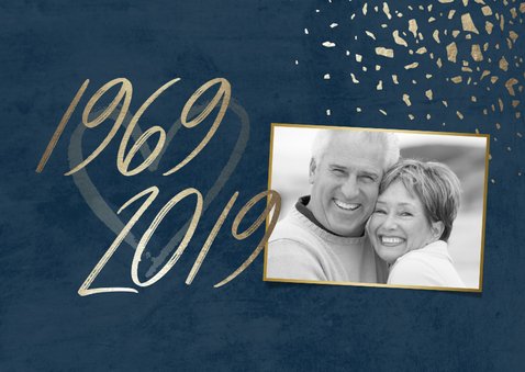 Einladungskarte 50. Hochzeitstag 1969-2019 2