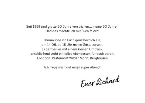 Einladungskarte für Geburtstagskinder aus dem Jahr 1960 3