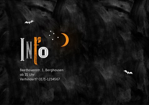 Einladungskarte Happy Halloween 2