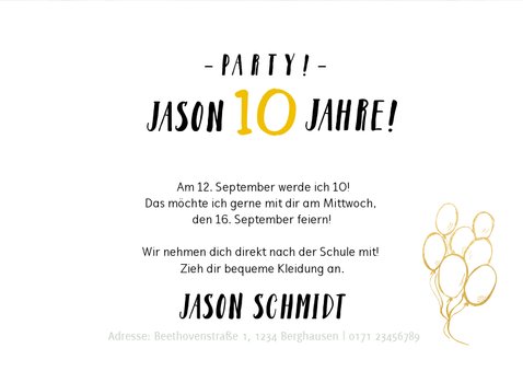 Einladungskarte Kindergeburtstag Graffiti mit Fotos 3