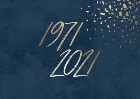Einladungskarte zum 50. Geburtstag Jahreszahlen & Fotos 2