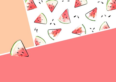 Feest uitnodiging watermeloen 2