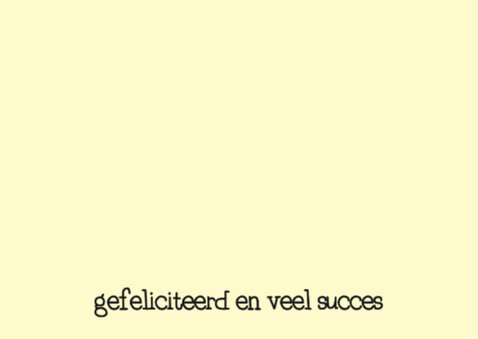 Felicitatie Baan Bellen 2
