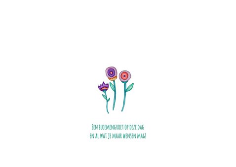 Felicitatie bloemengroet - KK 2