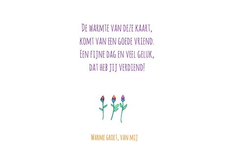 Felicitatie bloemengroet - KK 3