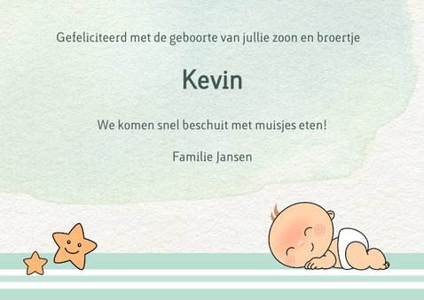 Felicitatie broertje voor broer 3