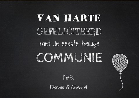 Felicitatie communie gekleurde sterren kraft labelprint 3
