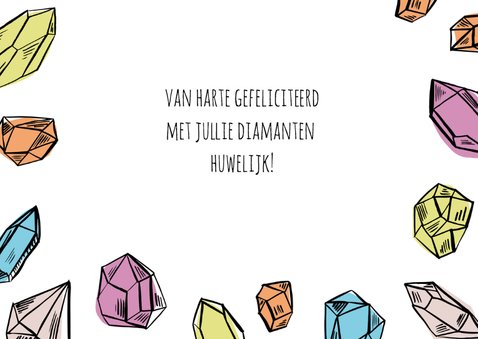 Felicitatie diamanten huwelijk 3