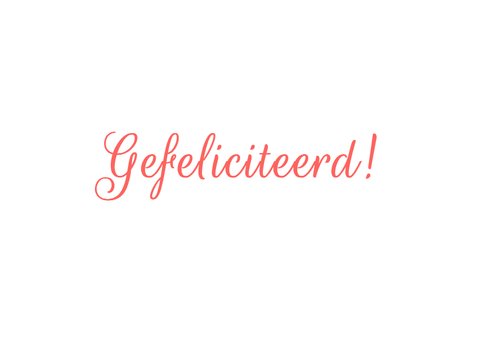 Felicitatie dochter geboren roze rood 3
