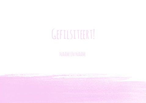 Felicitatie geboorte deerntje 3