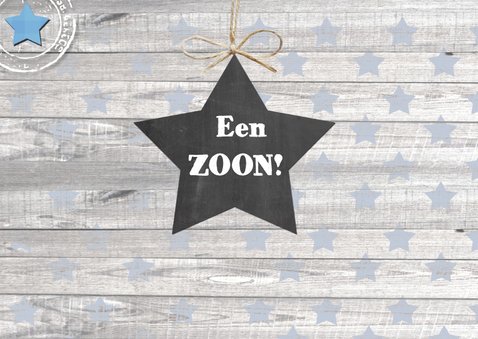 felicitatie geboorte jongen ster 2
