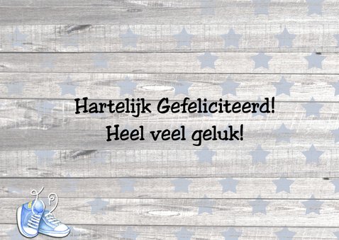 felicitatie geboorte jongen ster 3