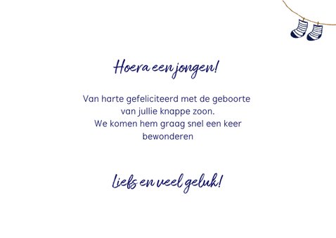 Felicitatie geboorte rompertjes jongen CliniClowns 3