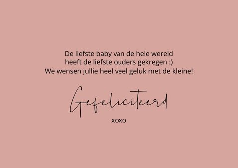 Felicitatie geboorte Zooo lief this says it all 3