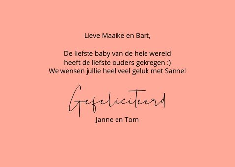 Felicitatie geboorte Zooo lief this says it all 3