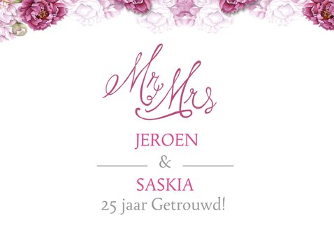 Felicitatie jubileum pioenrozen 2