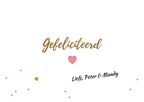 Felicitatie letter kaart baby girl 3
