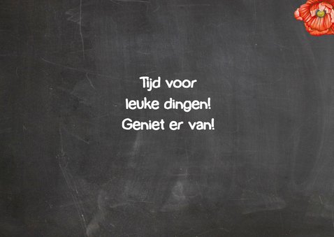 Felicitatie pensioen veldbloem 2