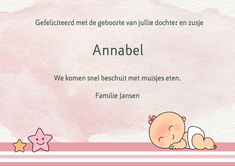 Felicitatie zusje voor broer 3