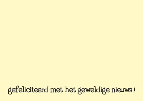 Felicitatie Zwanger Oefenen 2