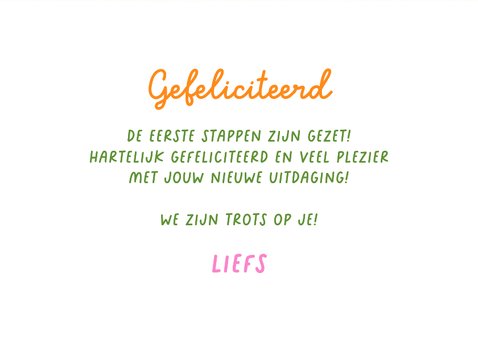 Felicitatiekaart algemeen hartelijk gefeliciteerd kleurrijk 3