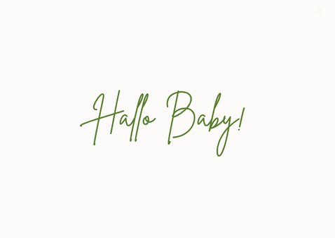 Felicitatiekaart geboorte ooievaar met baby 2