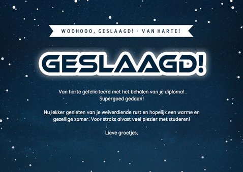 Felicitatiekaart geslaagd - the future is yours! 3