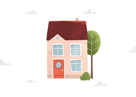 Felicitatiekaart happy new home nieuwe woning 2