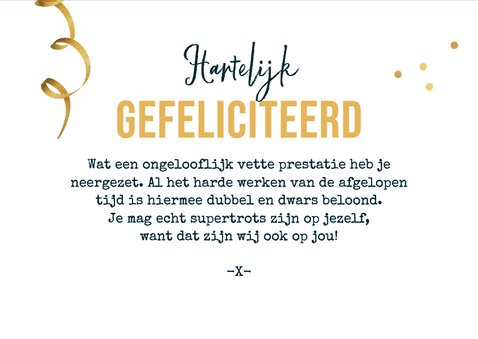 Felicitatiekaart sportprestatie algemeen beker kampioen foto 3