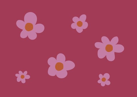 Felicitatiekaart verlof kleurrijk met bloemetje 2
