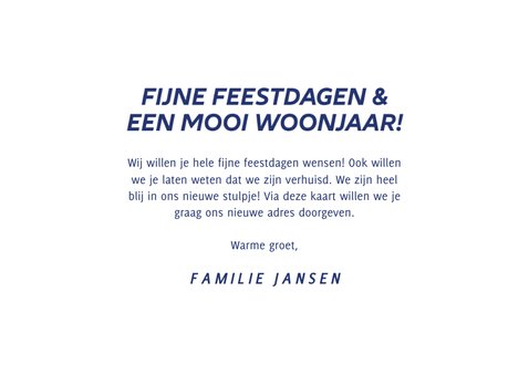 Fijne feestdagen en een mooi woonjaar 3