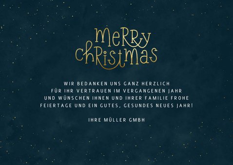 Firmen-Weihnachtskarte Merry Christmas 3