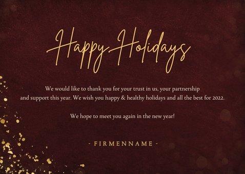 Firmen-Weihnachtskarte Papierbaum & Foto 3