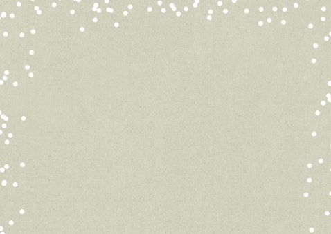 Foto kerstkaart 2026 label op hout sneeuw 2