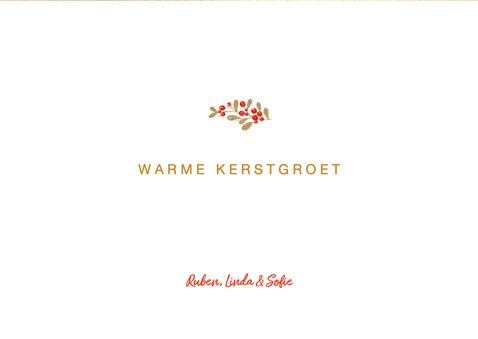 Foto kerstkaart goud 2026 3