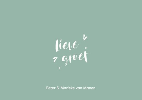 Foto kerstkaart met handlettering tekst 3