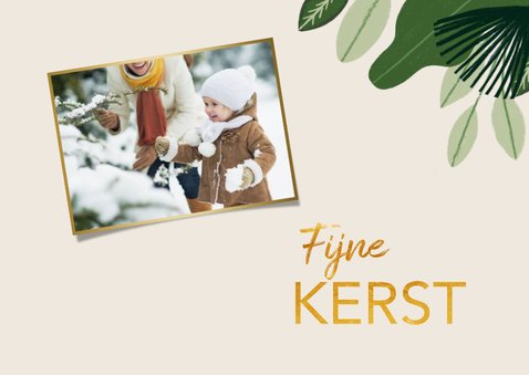 Foto Kerstkaart met jungle en dieren 2