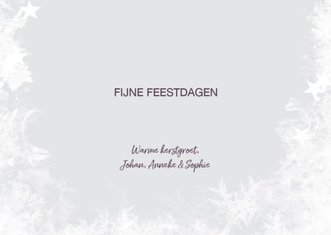 Originele foto kerstkaart sneeuw kader 3