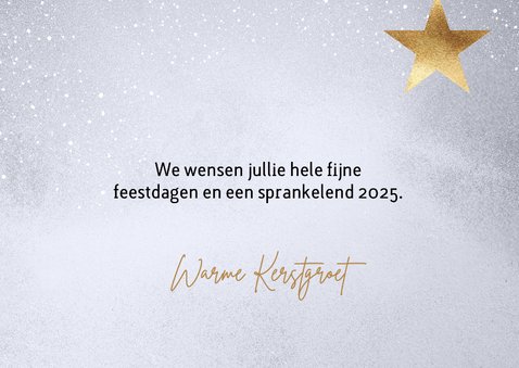 Foto kerstkaart vrolijke kerst sterren 3