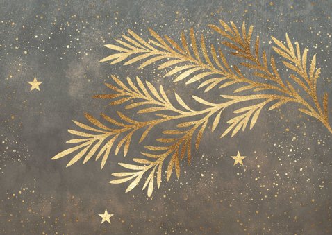 Foto kerstkaartje sjieke kerstbal taupe 2026 2
