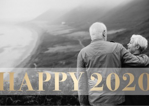 Foto-Neujahrskarte Happy 2020 2