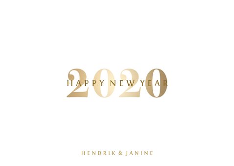 Foto-Neujahrskarte Happy 2020 3